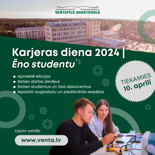 Karjeras diena Ventspils augstskolā - ēno studentu - 10.04.