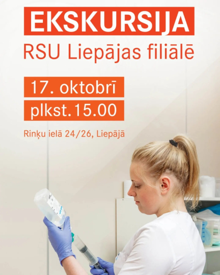 Medicīnas jomas interesentiem - ekskursija RSU Liepājas filiālē