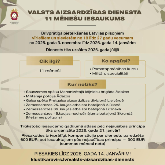 Valsts aizsardzības dienesta iesaukums