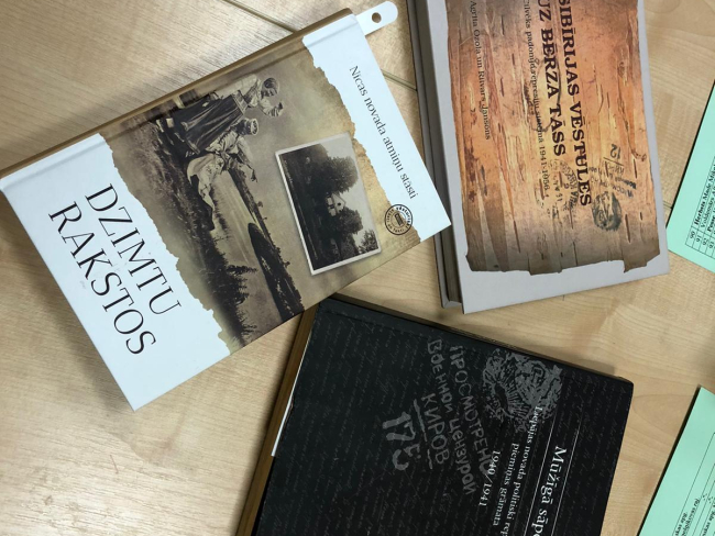 Nodarbība skolas muzejā par 1949.gada deportāciju